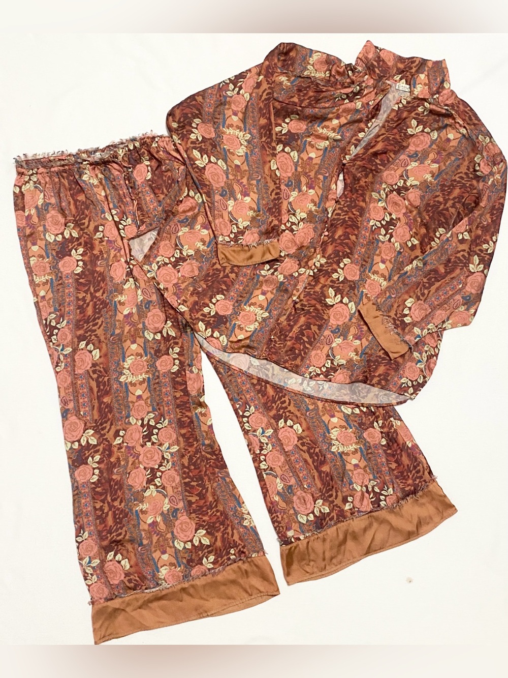 Free People Dreamy Days Pajama Set Natural Combo Floral